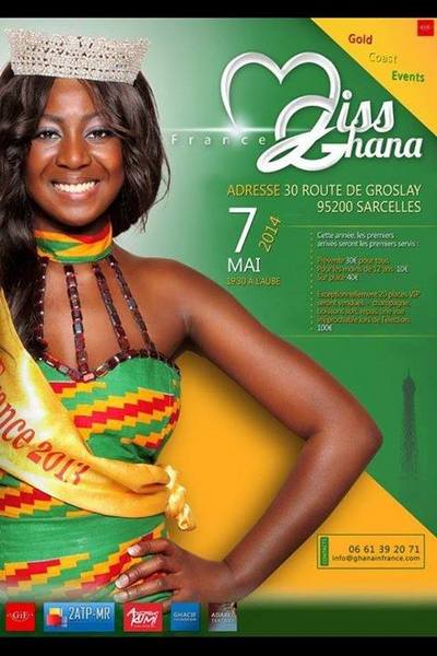 Annonce Miss Ghana France 2014